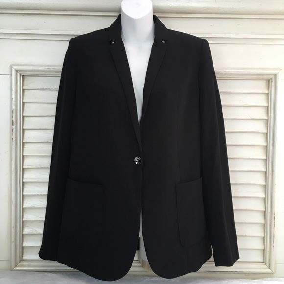 T Tahari Jackets & Blazers - T Tahari Reisling Jacket Blazer Black Size 10 NWT